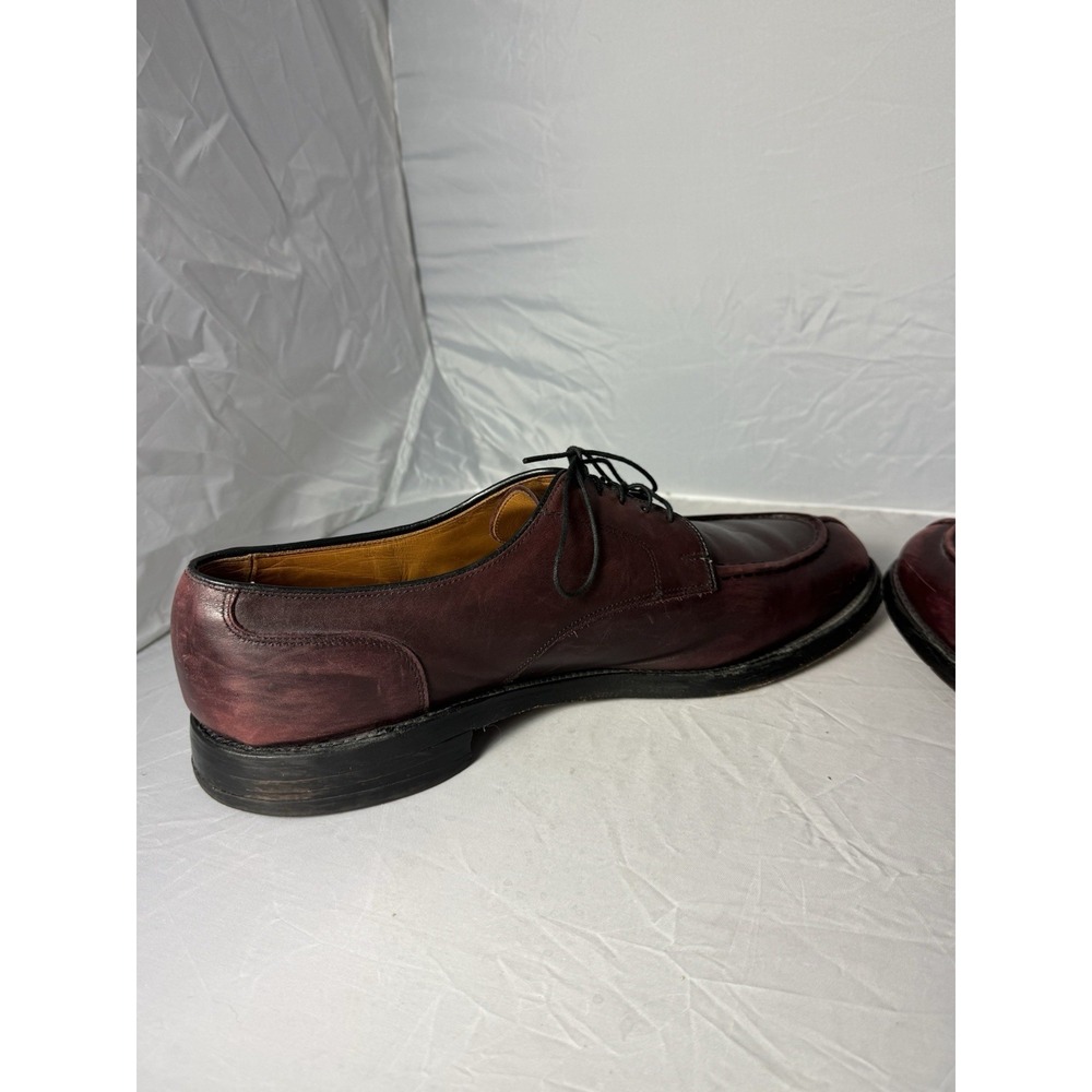 Allen Edmonds Bradley Burgundy Leather Derby Dress Shoes Round Toe 15 D Men's - Picture 4 of 10